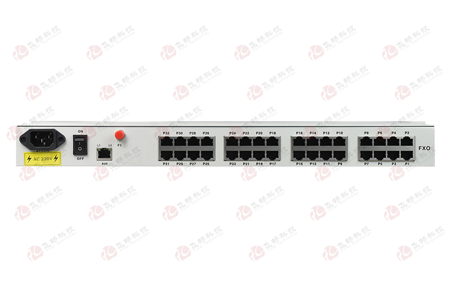 飛暢科技-32路電話+16E1+4FE+4GE+2路數(shù)據(jù)+SNMP+console（19英寸，物理隔離）電話光端機
